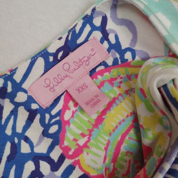 Lilly Pulitzer Sloane Roar of the Seas Coral Maxi Dress Womens XXS - Picture 8 of 12